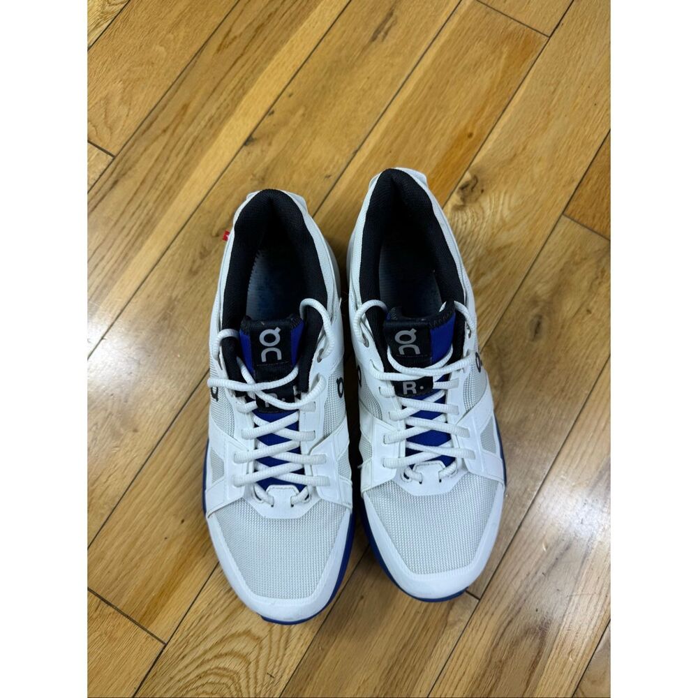 On Cloud Blue and White The Roger Tennis Shoes Size W 10.5